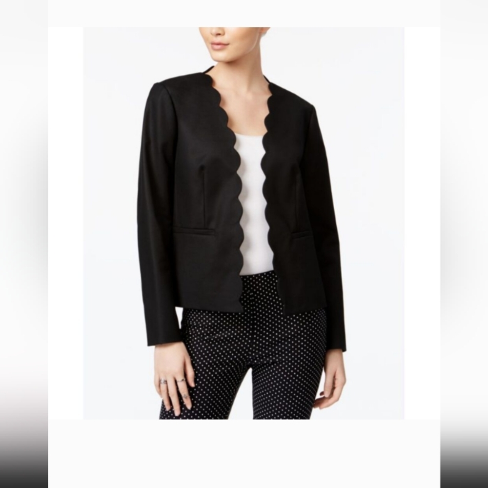 Maison Jules black scallop blazer S